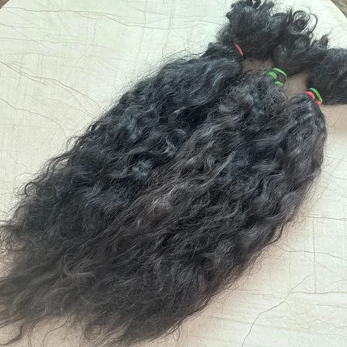 Indian Natural Black Hair Used By: Women