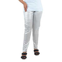 Ladies Silver Viscose Pant - Soft Semi-Synthetic Fiber, Available in Multiple Colors - Versatile Styles for Every Occasion