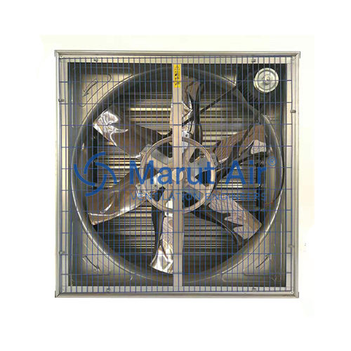 Industrial Wall Mounted Exhaust Fan - Color: Silver