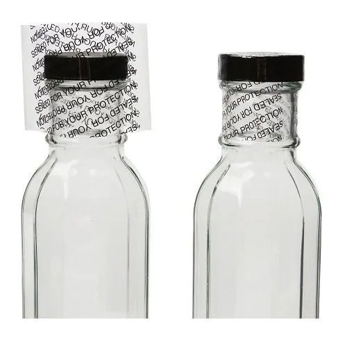 White Plastic Shrink Bottle Cap Neck Sleeve Seal