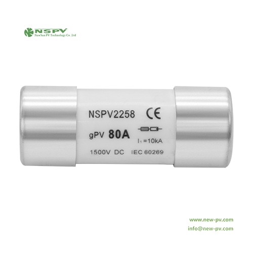 Solar Panel Fuse Max.80A 1500VDC PV Fuse Link For Solar System Protection Solar gPV Fuse