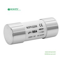 Solar Panel Fuse Max.80A 1500VDC PV Fuse Link For Solar System Protection Solar gPV Fuse