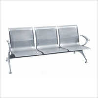 So 1217 Airport Terminal Chair - Stainless Steel, Modern Silver Finish | Ergonomic Design, Easy To Clean, Eco-friendly, One-piece Structure