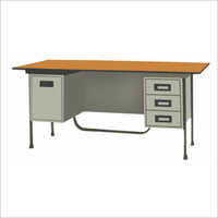 Steel Office Table - W1500 X D750 X H750 Mm | Durable, Easy To Clean, Eco-friendly, Modern Design, Polished Finish, Custom Color Options