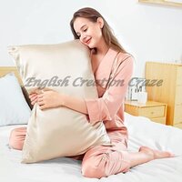 Silk Pillow Covers - 51x56 Cm, Light Thickness | Luxurious Softness, Elegant Design, Gentle On Skin And Hair