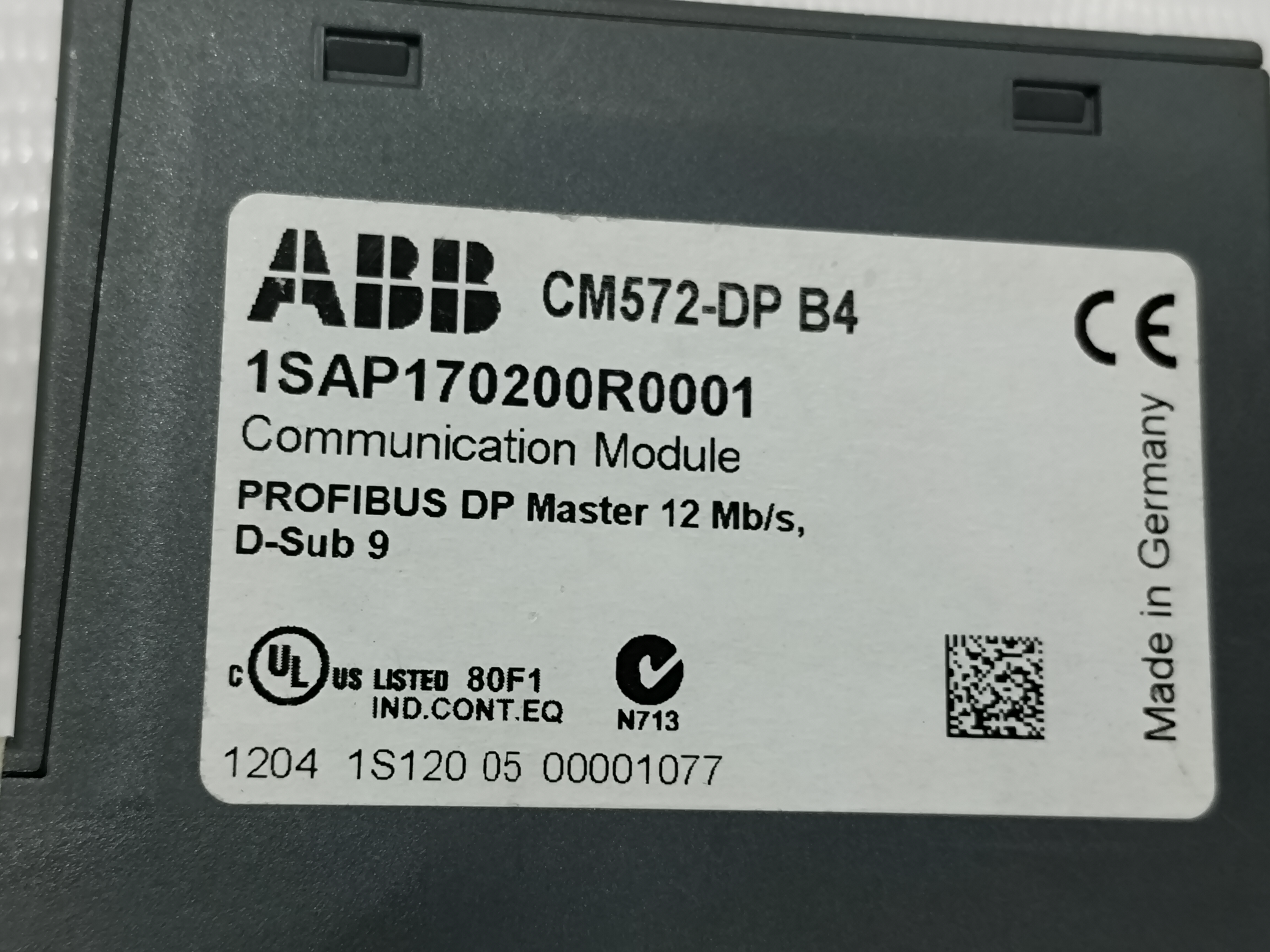 ABB CM572-DP B4 1SAP170200R0001 PLC MODULE