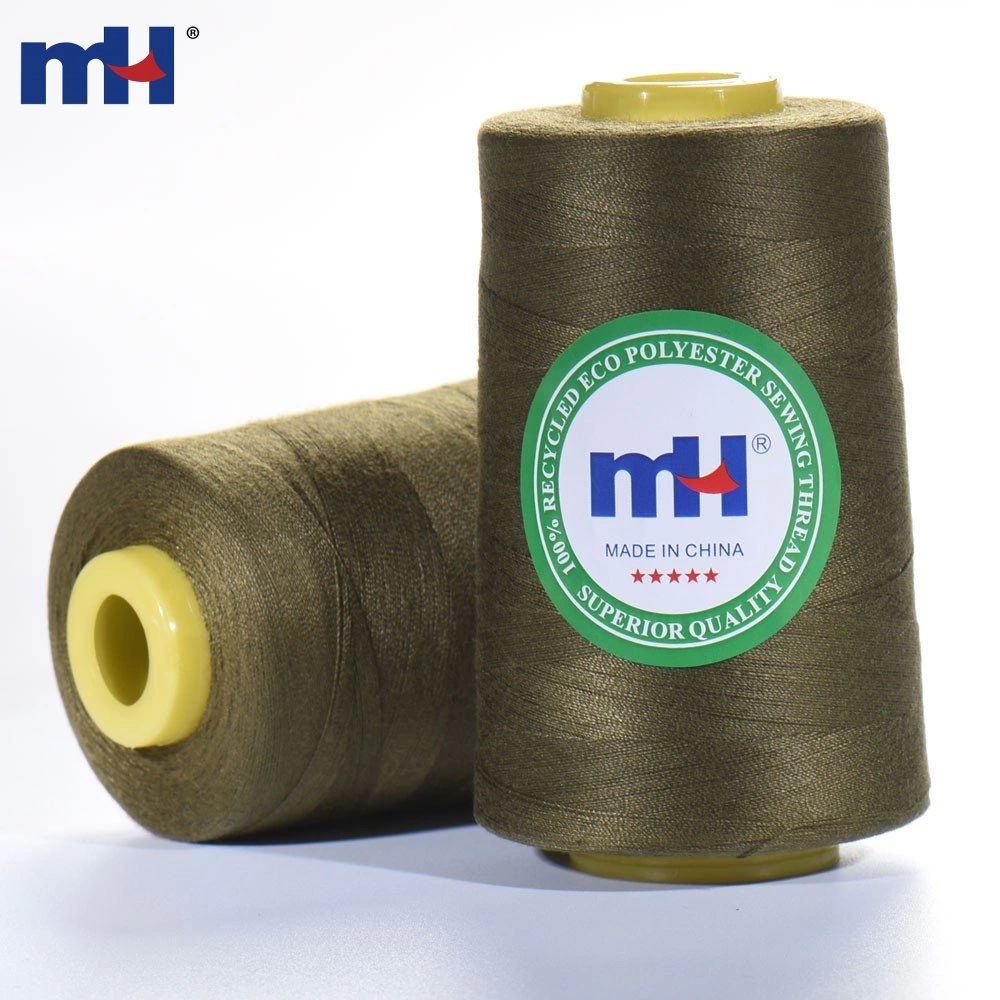 20S/2 100% Recycled Sewing Thread Eco-friendly Polyester Sewing Thread Made by Order