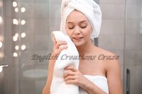 Hotel Towels - 100% Cotton, 75x180 Cm, Ivory White | Soft Touch, Eco-friendly, Water Absorbent, Suitable For All Age Groups, Customizable, Plain Dyed Design