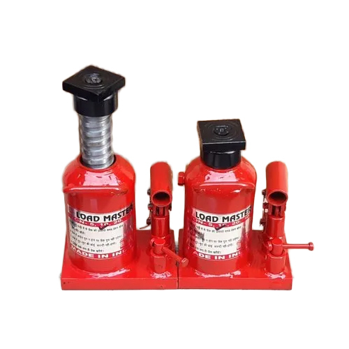 10 Ton Hydraulic Bottle Jack - New, High Quality Metal Construction | Industrial Application, Red, Painted Finish, Manual Operation