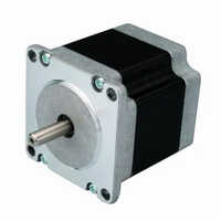 Black Nema23 7.2 Kg-cm Dual Shaft Hybrid Stepper Motor