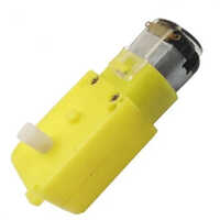 300rpm Dual Shaft Dc Motor - Yellow, 3-12 Volt Voltage Range | 1-year Warranty, Versatile Dual Shaft Design For Innovative Applications