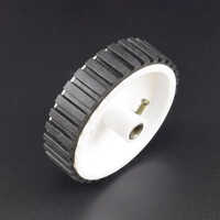Rk003 70mm X 20mm Robotic Wheel - White, 70mm X 20mm Dimension, 50mhz Frequency, Mechanical Seal, 1-year Warranty