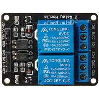 2 Channel 5v Relay Module Without Optocoupler - Blue Color, Rated Voltage 2.0v | Industrial Electronics With 1 Year Warranty