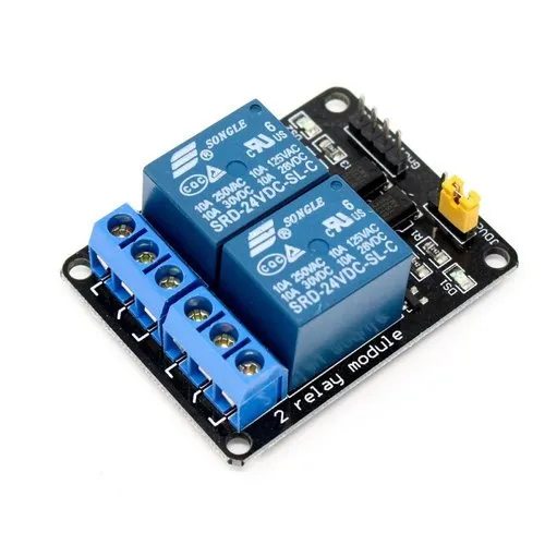 2 Channel 24V Relay Module with Optocoupler