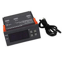 Digital Temperature Controller - 90v To 250v Range | Industrial Electronics Application, 1 Year Warranty, Black Design