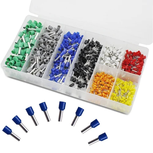 800 टुकड़ाs Assortment Ferrule Wire Copper Crimp Connector