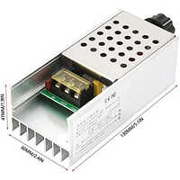 Electronic Voltage Regulator - 6000w, 220v Scr Ac Motor Speed Controller | Pcb Fiber Material, Industrial Use, 1-year Warranty