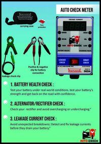 auto leakage current check meter for bike and car battery