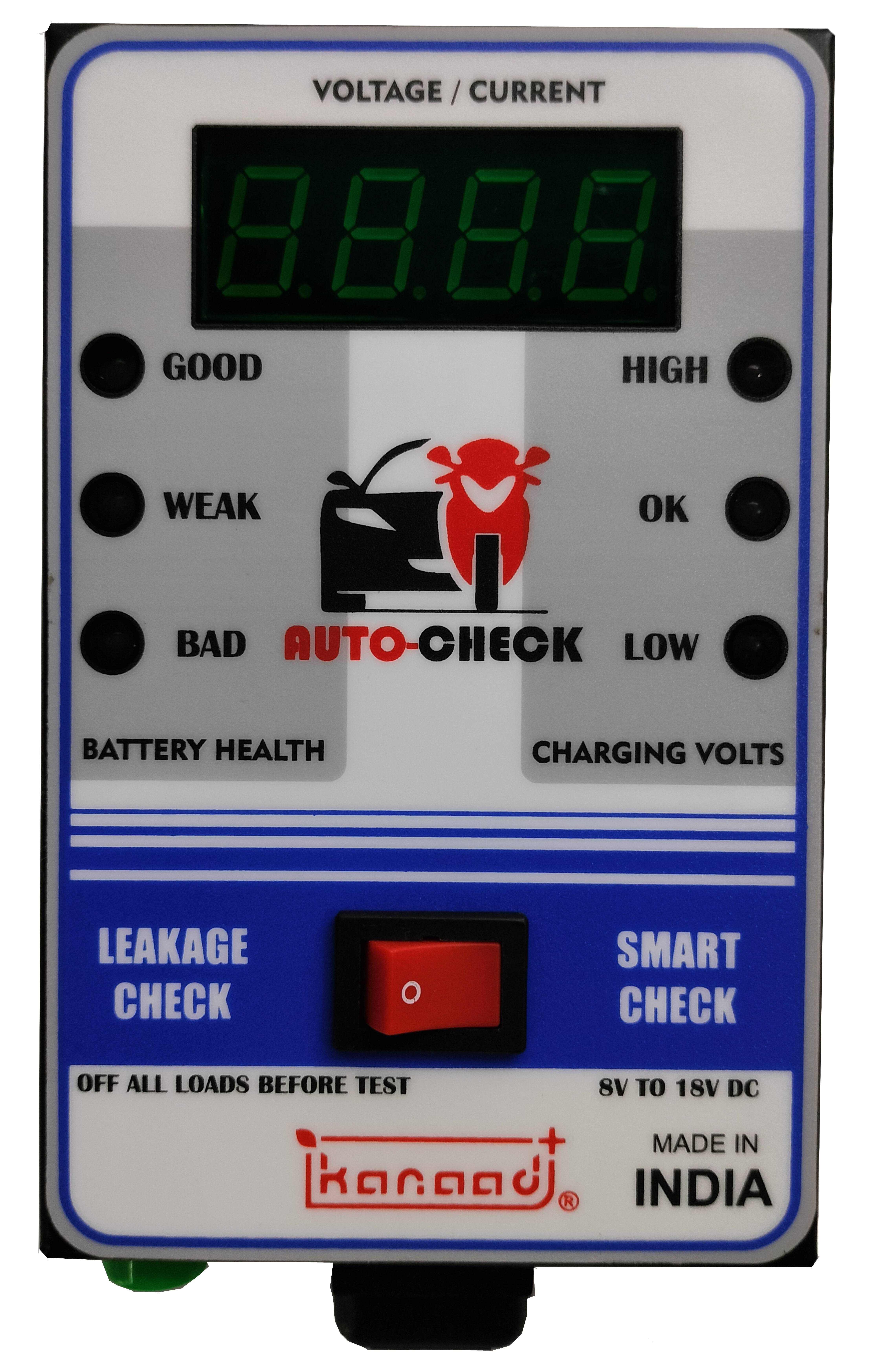 auto leakage current check meter for bike and car battery