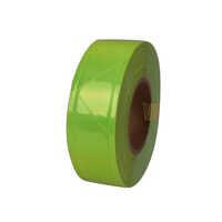 Green Pvc Reflective Tape - Waterproof, Different Thicknesses | High Visibility Green Color For Outdoor Use, Warranty Included