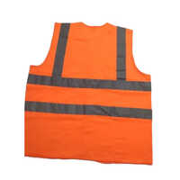 Safety Mid Polyester and Nylon Jacket - Polyester Blend, Unisex Size, Orange Color | Durable, Reusable, Warranty Included for Reliable Protection