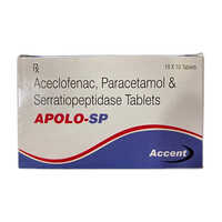 Aceclofenac Paracetamol And Serratiopeptidase Tablets - Pain Relief, Anti-Inflammatory, Adult Use | Synergistic Effect for Swelling and Inflammation Management