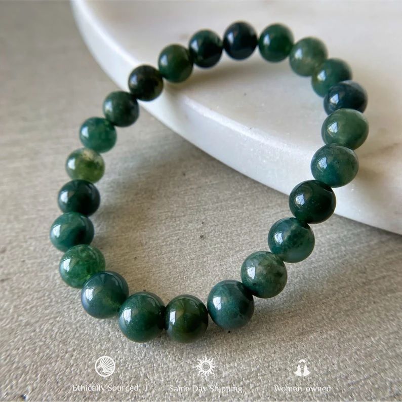 Moss Agate Bracelet