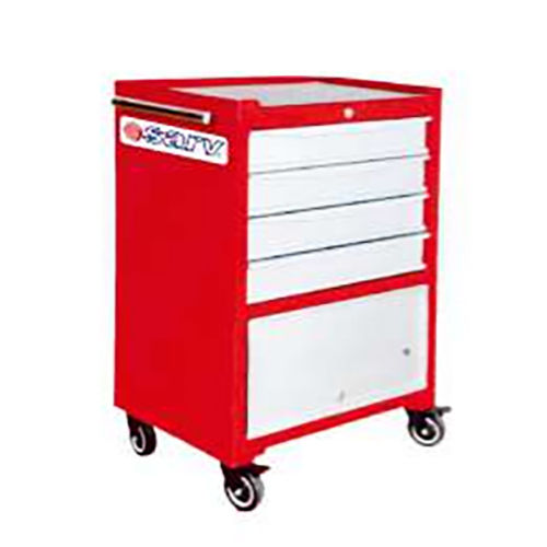 STL-331 4 Drawers Single Cabinet Tools Trolley With Inserts