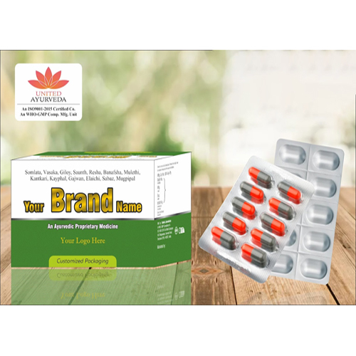 Spmlata Vasaka Giloy Saunth Resha Banafsha Mulethi Gajwan Mugpipal Capsules