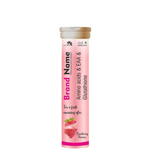 Amino Acids and EAA and Glutathione Strawberry Flavour Tablets