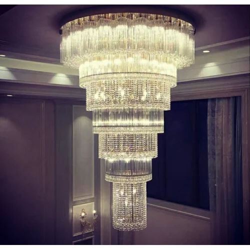 Double Height Crystal Chandelier Application: Decoration