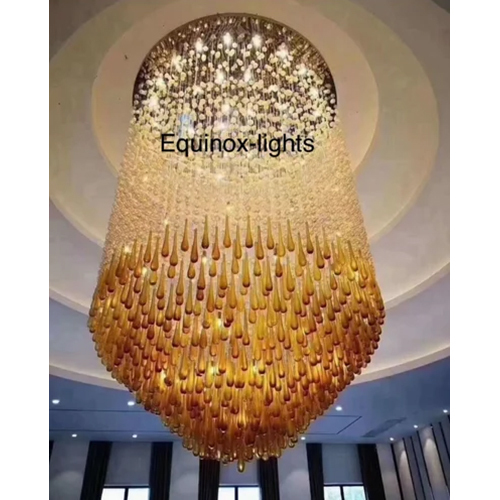 Round Glass Chandelier