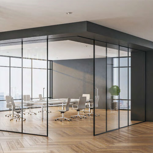 16 x 45mm Aluminium Sliding Slim Partition