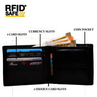 Mens wallet EFID safe mw02 Bl