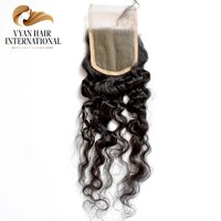 Hd Transparent Thin Skin Swiss 4X4 Hand-Tied Closures Human Hair