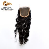 Hd Transparent Thin Skin Swiss 4X4 Hand-Tied Closures Human Hair