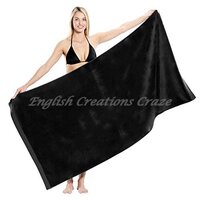 Black Velour Towels