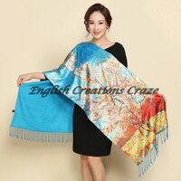 Multicolor Silk Shawls