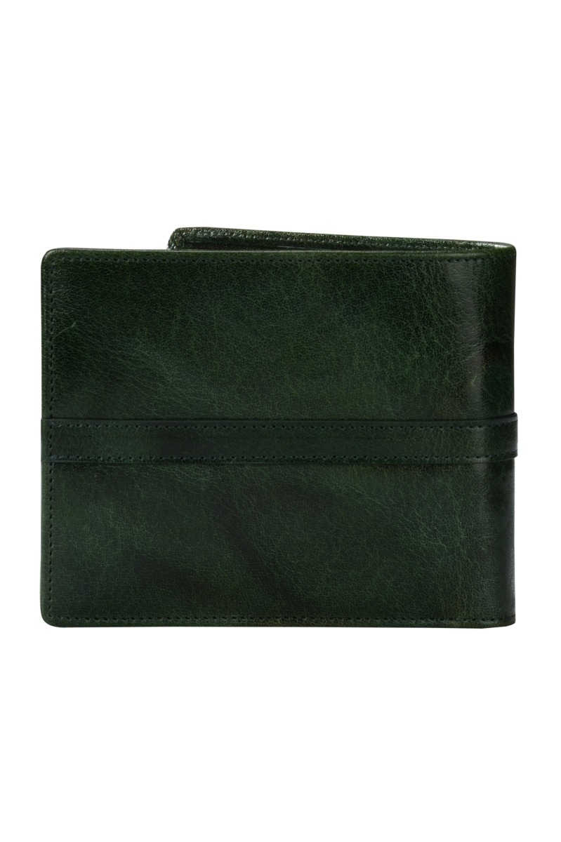 Genuine Leather Bottle Green Gents Wallet