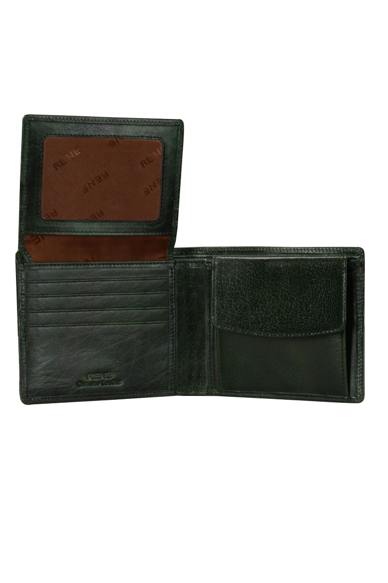 Genuine Leather Bottle Green Gents Wallet