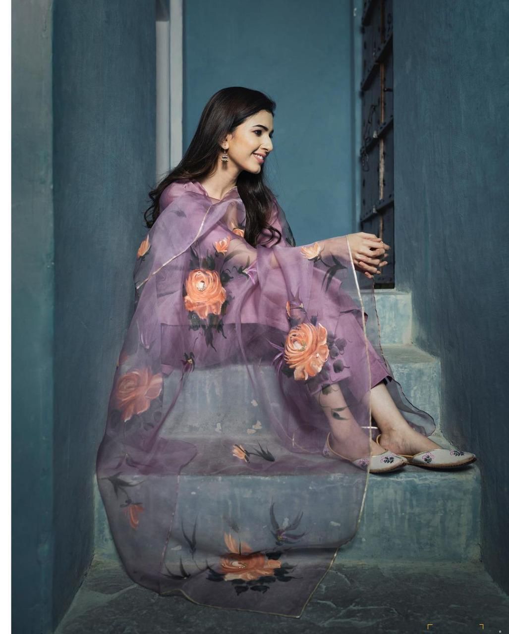 Beautiful Pair Maska Cotton Silk Kurti With Plazzo