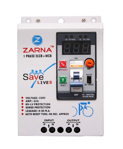 Single Phase Digital ELCB-MCB