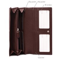GENUINE LEATHER BROWN LADIES WALLET
