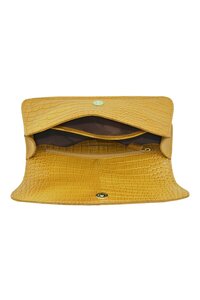Genuine leather Lt. Mint / Cream-Olive zip around ladies wallet