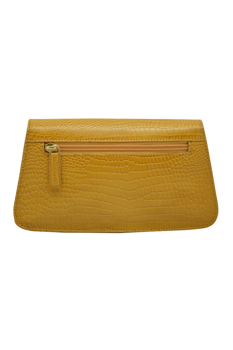 Genuine leather Lt. Mint / Cream-Olive zip around ladies wallet