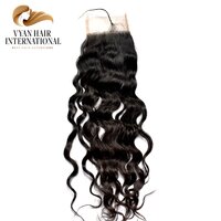Remy Virgin Human Hair Closure Natural Black Hair