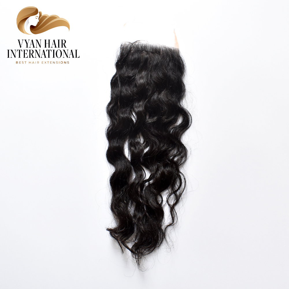 Pre Plucked Transparent Swiss Cuticle Aligned 4X4 Transparent Lace Closure