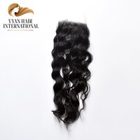 Pre Plucked Transparent Swiss Cuticle Aligned 4X4 Transparent Lace Closure