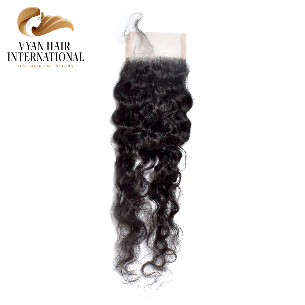 Pre Plucked Transparent Swiss Cuticle Aligned 4X4 Transparent Lace Closure