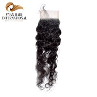 Pre Plucked Transparent Swiss Cuticle Aligned 4X4 Transparent Lace Closure